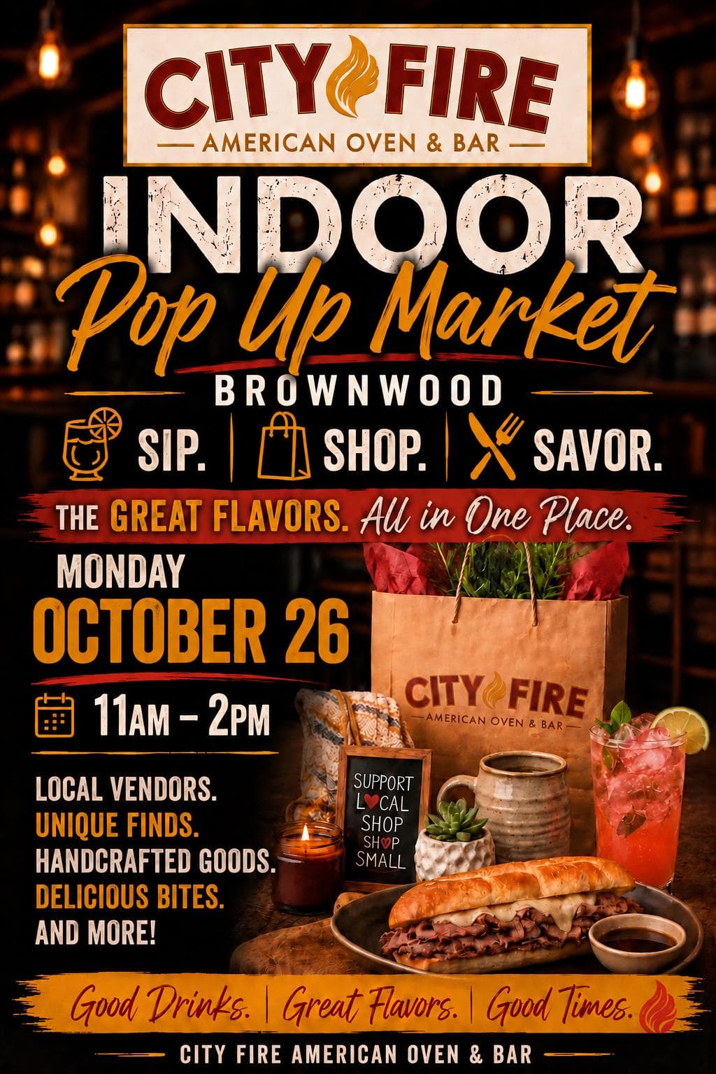 City Fire upcoming event flyer